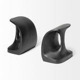 Last Cobbler's (Set of 2) 8L x 6W Black Shoemaker Tool Bookends from Mercana - Luna Furniture