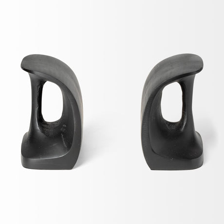 Last Cobbler's (Set of 2) 8L x 6W Black Shoemaker Tool Bookends from Mercana - Luna Furniture