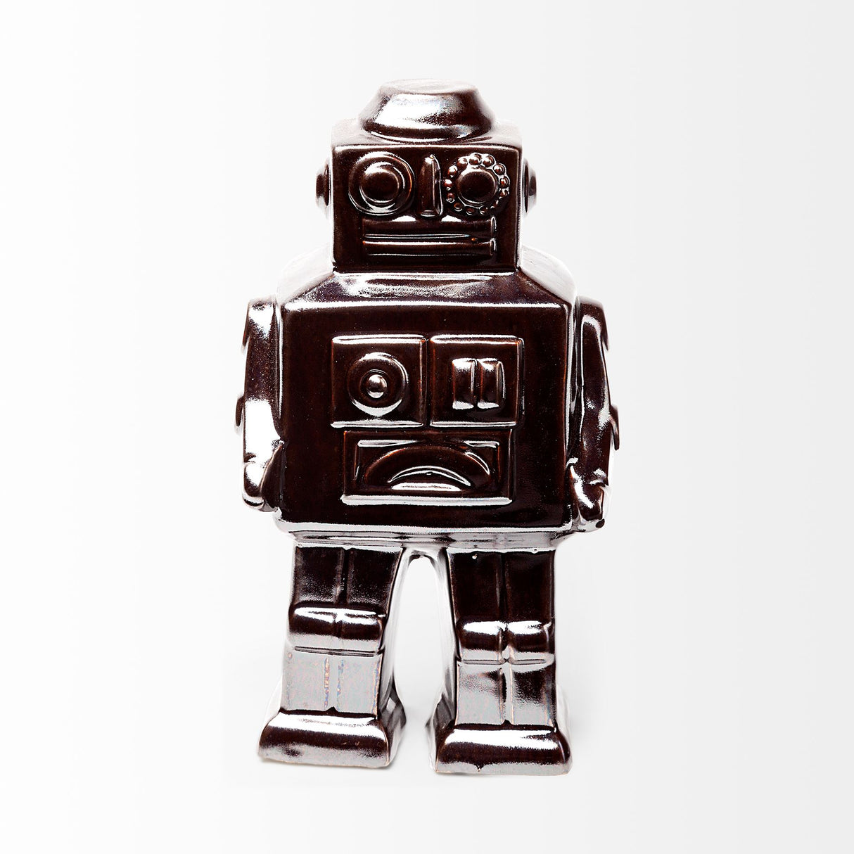 Robby 4L x 3W Bronze Polished Robot from Mercana - Luna Furniture