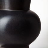 Laforge II Black Ceramic Vase from Mercana - Luna Furniture