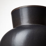 Laforge II Black Ceramic Vase from Mercana - Luna Furniture
