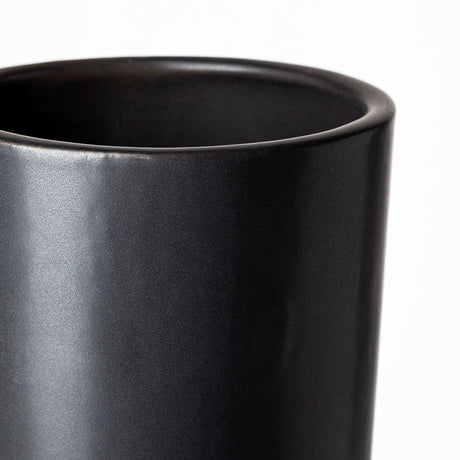 Laforge III Black Ceramic Vase from Mercana - Luna Furniture