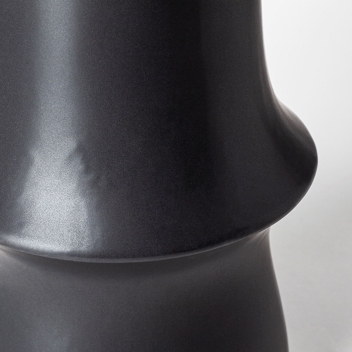 Laforge III Black Ceramic Vase from Mercana - Luna Furniture
