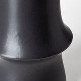 Laforge III Black Ceramic Vase from Mercana - Luna Furniture