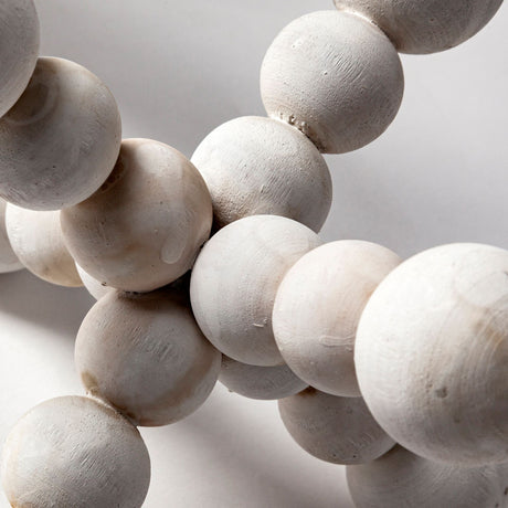 Carrollton I (Small) 7L x 7W Off-White Geometric Wood Ball Jack from Mercana - Luna Furniture