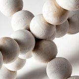 Carrollton I (Small) 7L x 7W Off-White Geometric Wood Ball Jack from Mercana - Luna Furniture