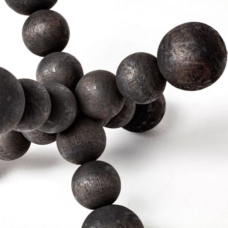 Carollan I (Small) 7L x 7W Black Geometric Wood Ball Jack from Mercana - Luna Furniture