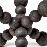 Carollan I (Small) 7L x 7W Black Geometric Wood Ball Jack from Mercana - Luna Furniture