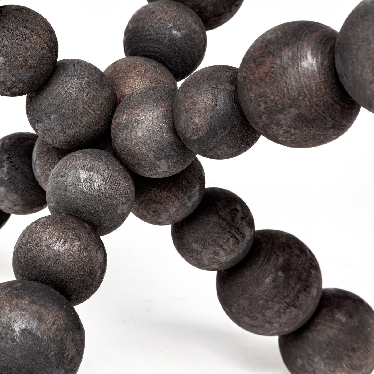 Carollan II (Large) 9L x 9W Black Geometric Wood Ball Jack from Mercana - Luna Furniture
