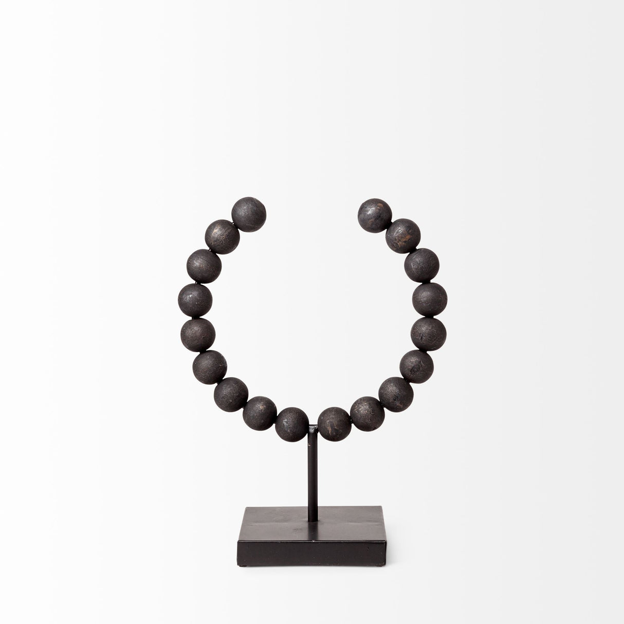 Tulane I (Small) 9L x 5W Black Beaded Broken Sphere Decorative Object from Mercana - Luna Furniture