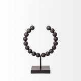 Tulane I (Small) 9L x 5W Black Beaded Broken Sphere Decorative Object from Mercana - Luna Furniture