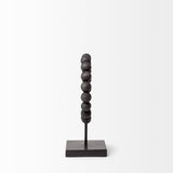 Tulane I (Small) 9L x 5W Black Beaded Broken Sphere Decorative Object from Mercana - Luna Furniture