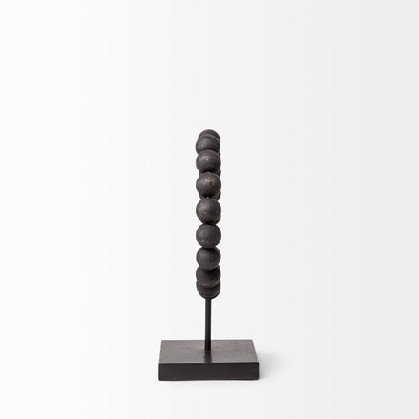 Tulane I (Small) 9L x 5W Black Beaded Broken Sphere Decorative Object from Mercana - Luna Furniture