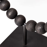 Tulane I (Small) 9L x 5W Black Beaded Broken Sphere Decorative Object from Mercana - Luna Furniture