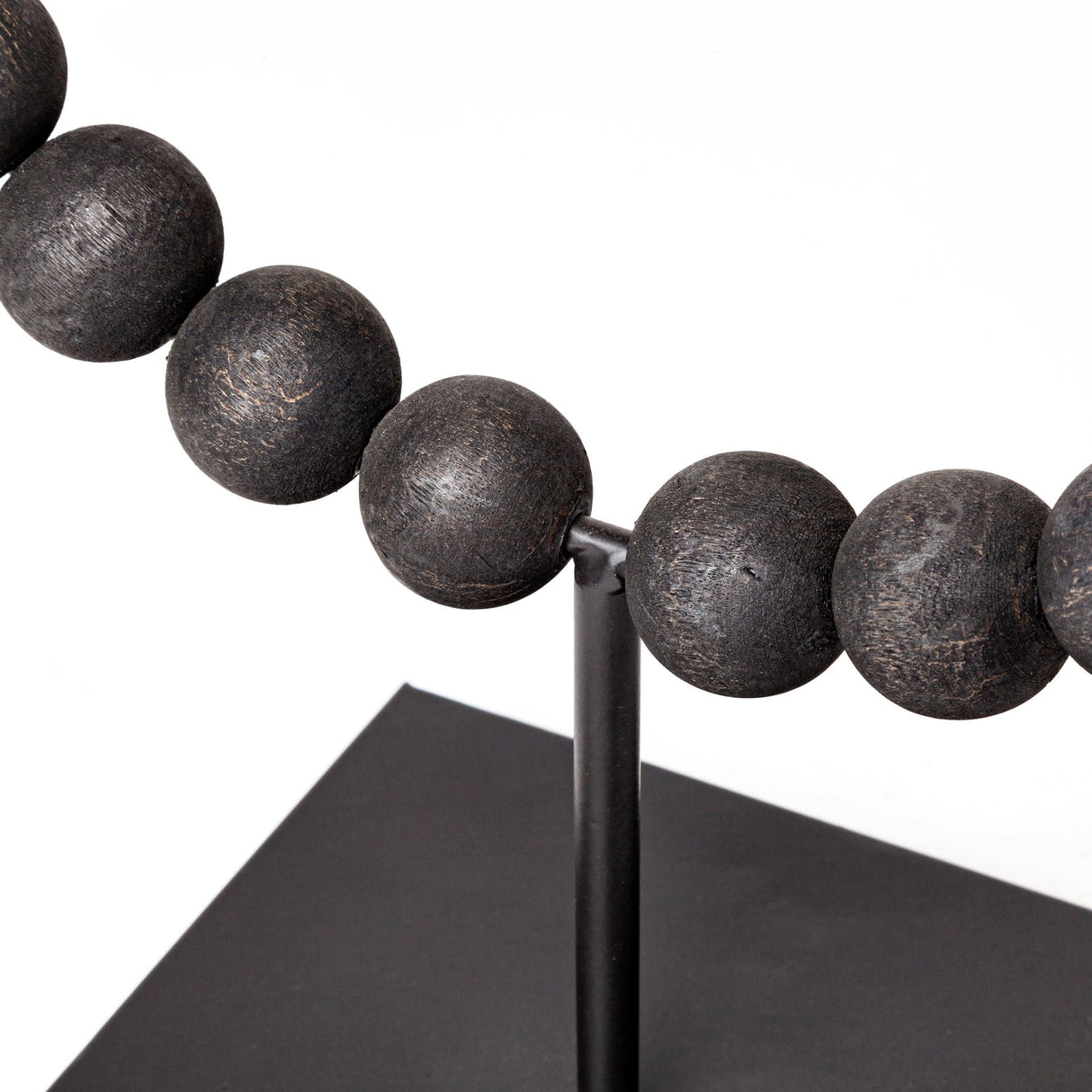 Tulane II (Large) 12L x 6W Black Beaded Broken Sphere Decorative Object from Mercana - Luna Furniture
