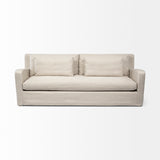 Denly II 92.5 X 38.25 X 34.5 Beige Slipcover Three Seater Sofa from Mercana - Luna Furniture