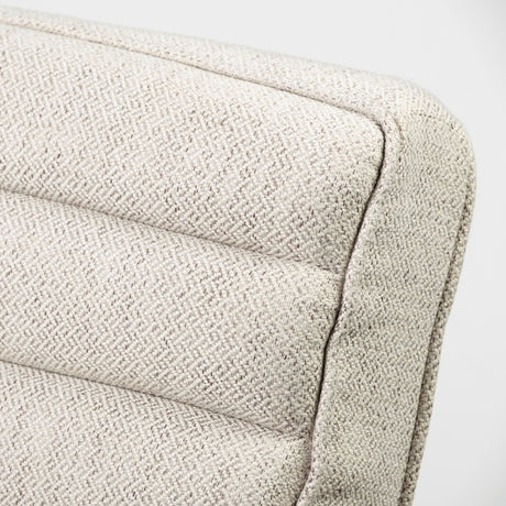 Ajax II Cream Fabric W/ Brown Wooden Frame Accent Chair from Mercana - Luna Furniture