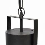Minerva 19x22 Metallic Gray Hammered Detail Pendant Light from Mercana - Luna Furniture