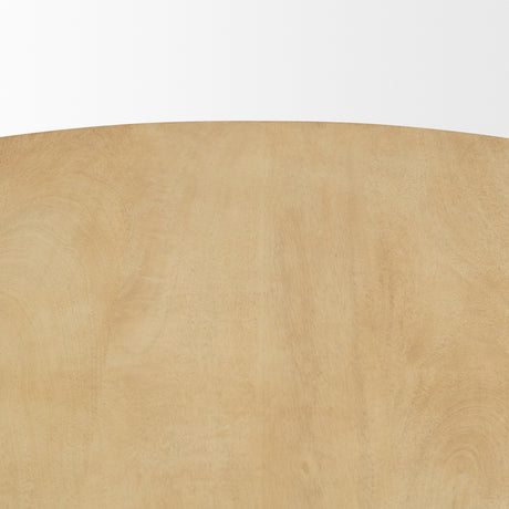 Crossman 60" Round Blonde Solid Wood & Base Dining Table from Mercana - Luna Furniture
