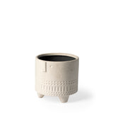 Jacob I Short White Ceramic Smiling Face Vase from Mercana - Luna Furniture