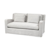 Denly I 69 X 38.25 X 34.5 Frost Gray Slipcover Two Seater Sofa from Mercana - Luna Furniture