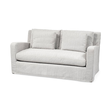 Denly I 69 X 38.25 X 34.5 Frost Gray Slipcover Two Seater Sofa from Mercana - Luna Furniture
