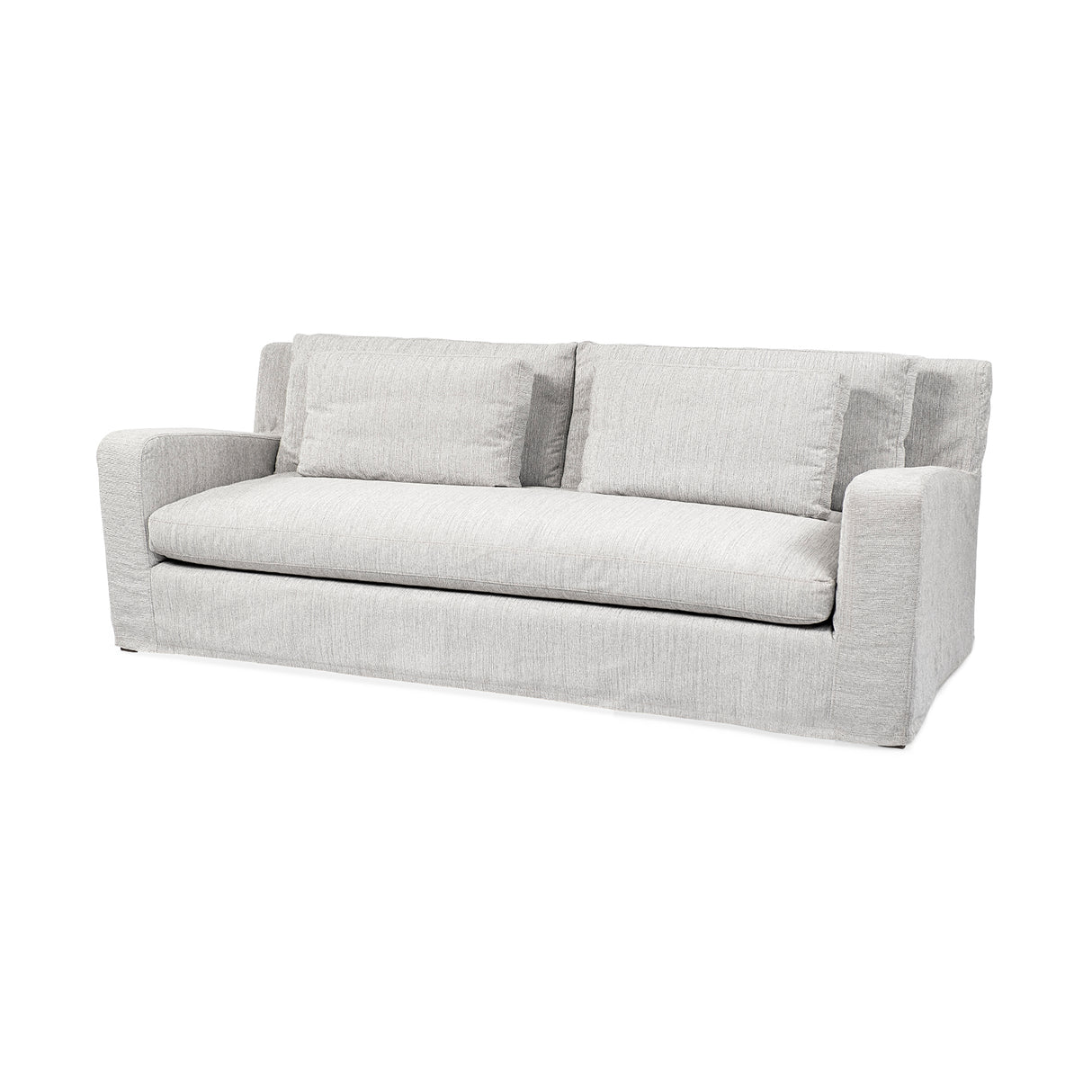 Denly II 92.5 X 38.25 X 34.5 Frost Gray Slipcover Three Seater Sofa from Mercana - Luna Furniture