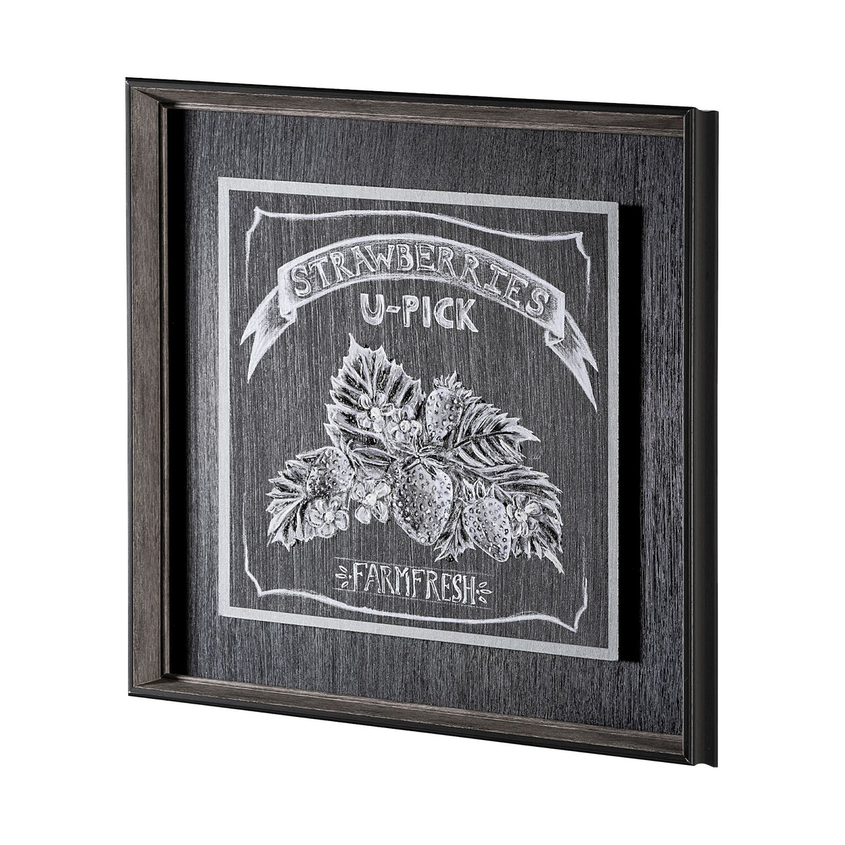 Farm Fresh Strawberries by Mercana Studio a Hand Embellished Textured Framed Art Print from Mercana - Luna Furniture