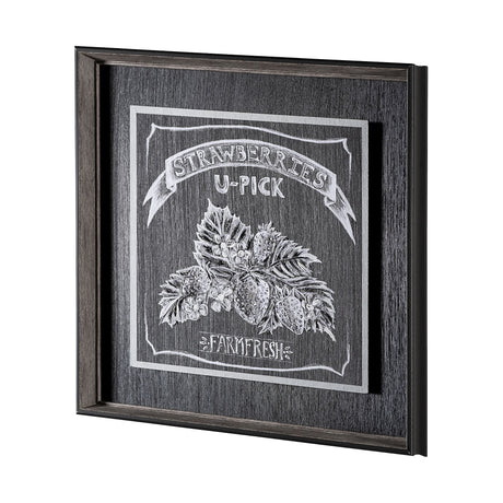 Farm Fresh Strawberries by Mercana Studio a Hand Embellished Textured Framed Art Print from Mercana - Luna Furniture