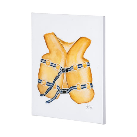 Lifejacket I by Mercana Studio a Hand Embellished Textured Canvas from Mercana - Luna Furniture