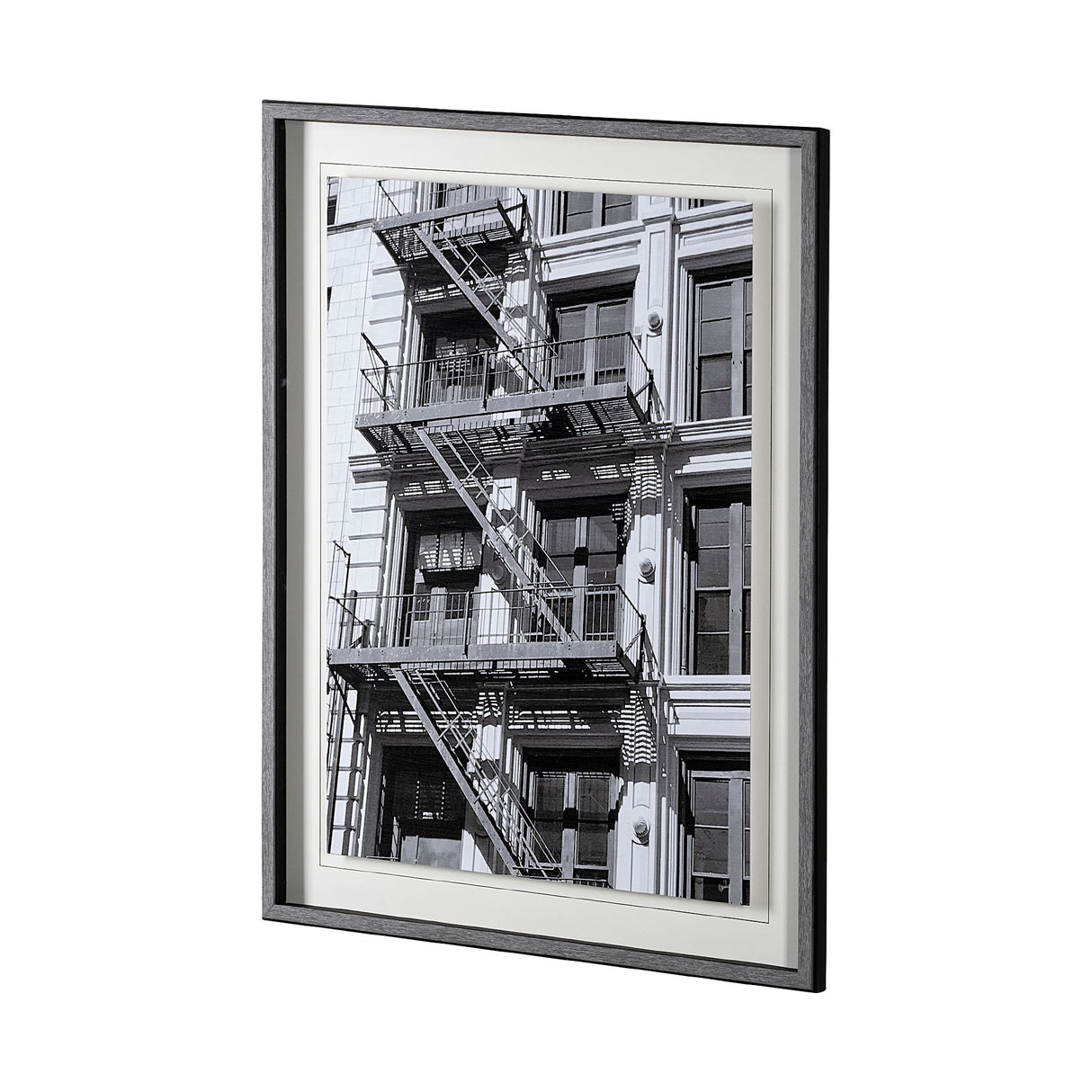 New York Fire Escape by Susan Vizary Photoy Hand Embelished Framed Photo Art Print Matted under Glas from Mercana - Luna Furniture