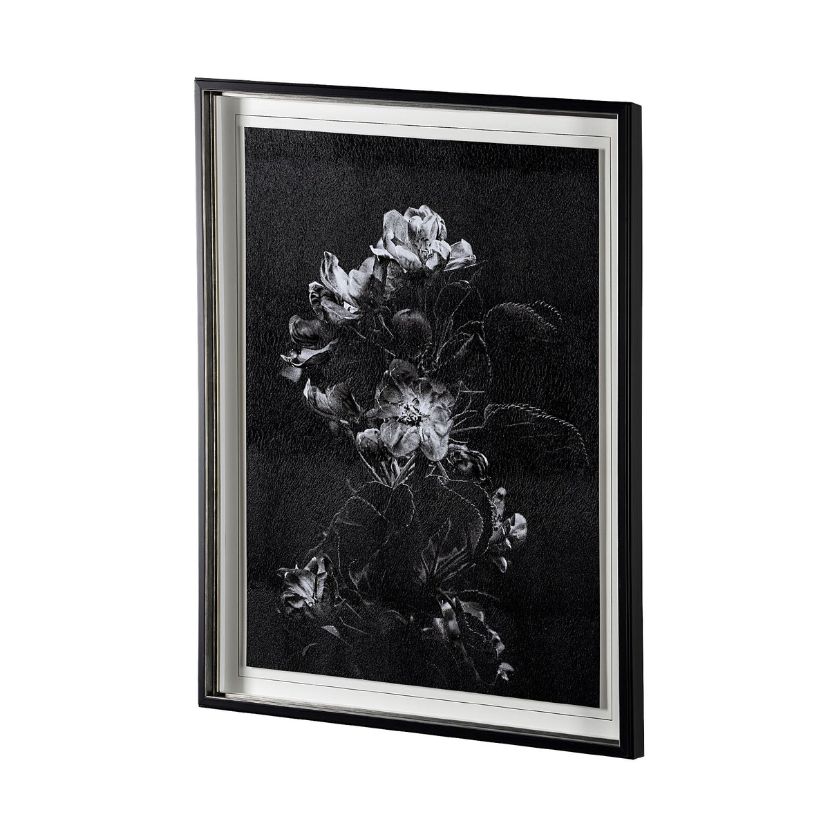 Dark Blossoms by Brian Carson a Hand Embellished Textured Framed Photo Art Print Matted under Glass from Mercana - Luna Furniture