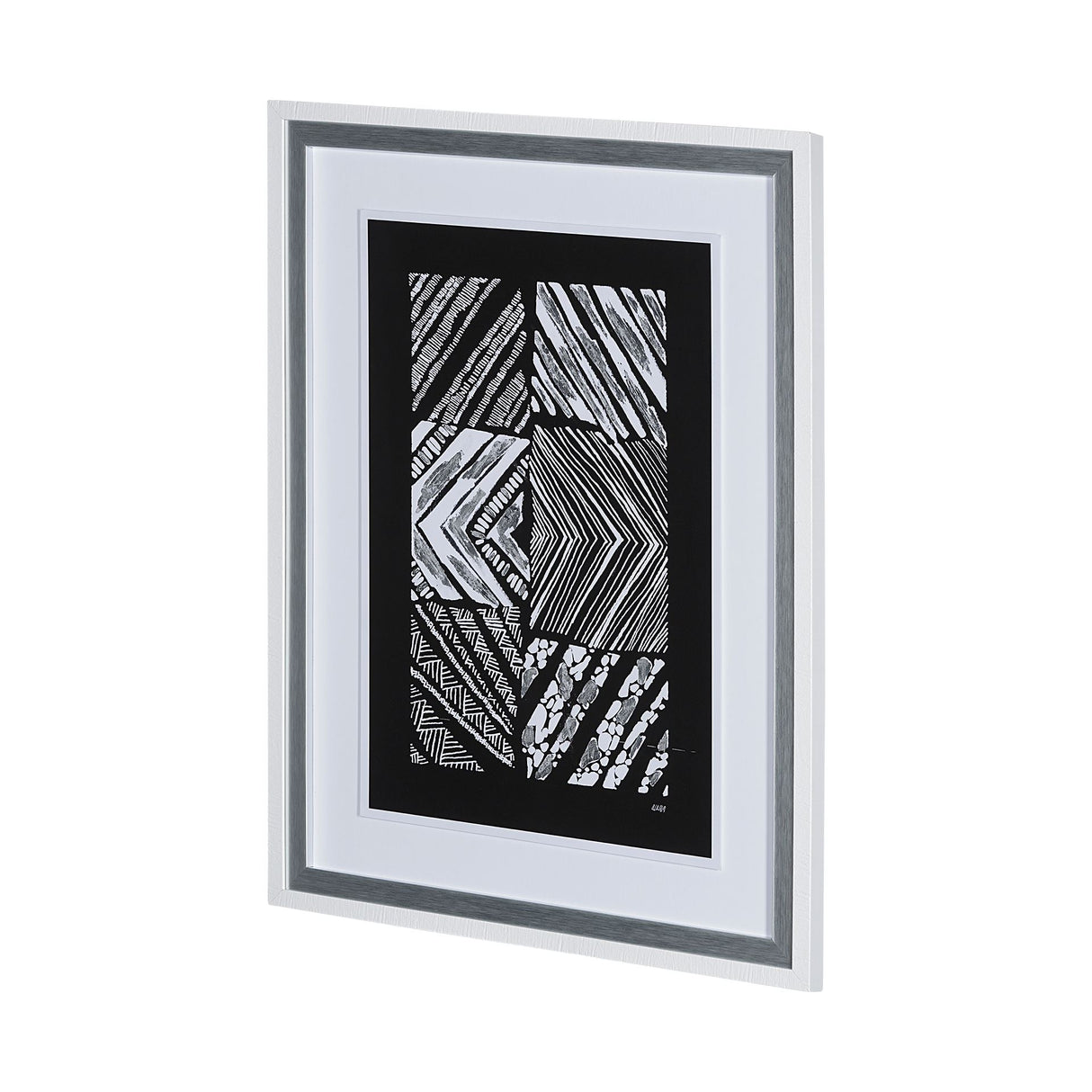 Maze I by Alarm a Hand Embellished Textured Framed Art Print Matted under Glass from Mercana - Luna Furniture