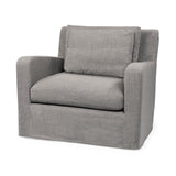 Denly III 38 X 38.25 X 34.5 Flint Gray Slipcover Upholstered Arm Chair from Mercana - Luna Furniture