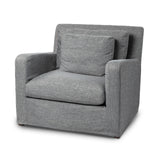 Denly III 38 X 38.25 X 34.5 Castlerock Gray Slipcover Upholstered Arm Chair from Mercana - Luna Furniture