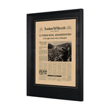 Luther King Assassinated by Vintage Collection Hand Embellished Framed Art Photo Matted under Glass from Mercana - Luna Furniture