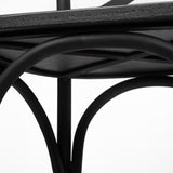 Etienne 26.25" Seat Height Black Wood Seat Black Metal Base Stool from Mercana - Luna Furniture