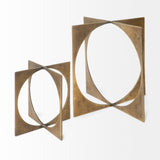 Lima II (Large) 10L x 10W Gold Geometric Decorative Object from Mercana - Luna Furniture