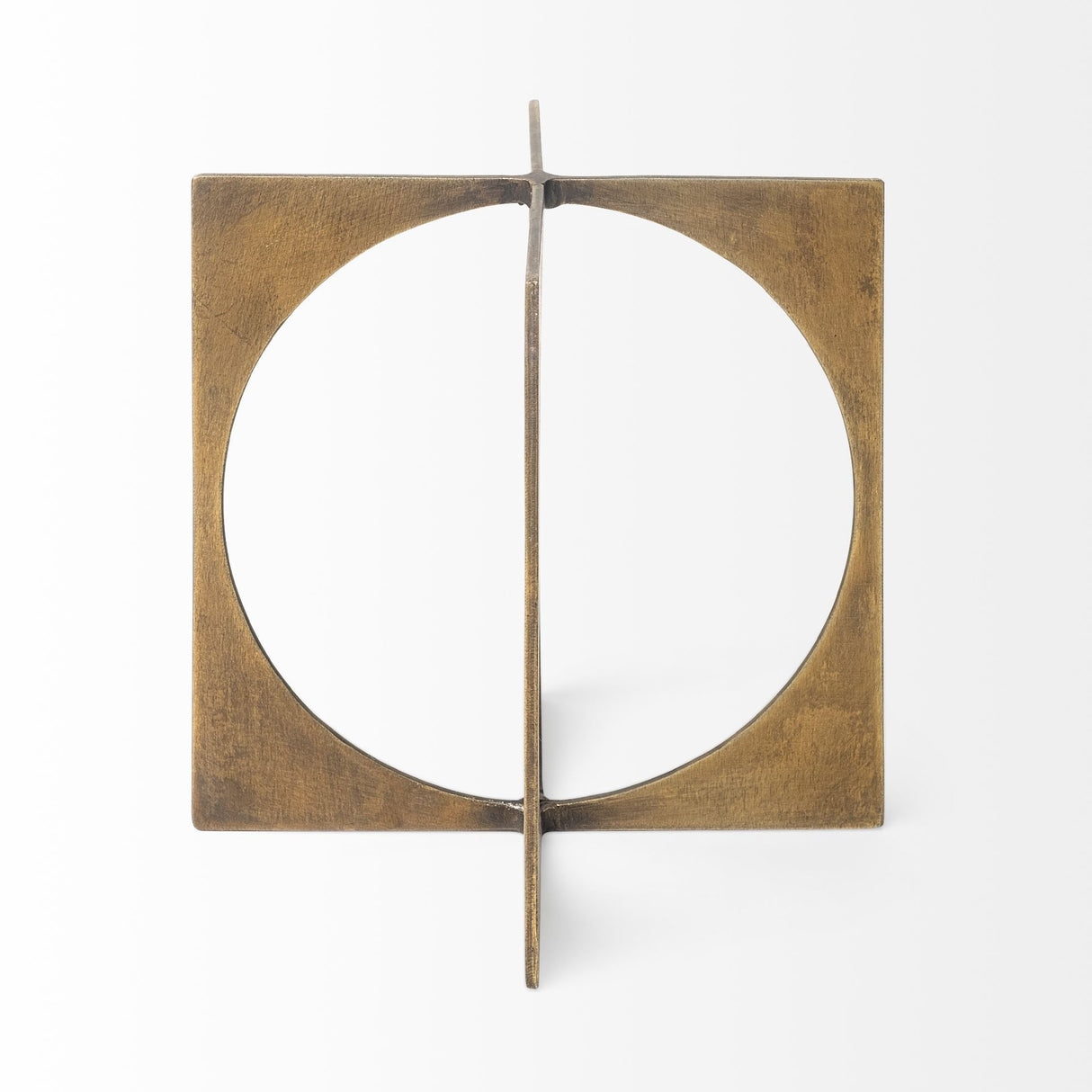 Lima I (Small) 6L x 6W Gold Geometric Decorative Object from Mercana - Luna Furniture