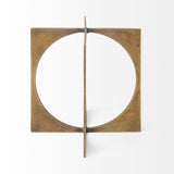 Lima I (Small) 6L x 6W Gold Geometric Decorative Object from Mercana - Luna Furniture