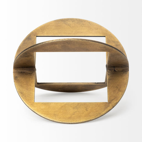 Cusco I (Small) 5L x 5W Gold Geometric Decorative Object from Mercana - Luna Furniture