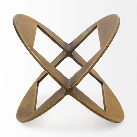 Cusco I (Small) 5L x 5W Gold Geometric Decorative Object from Mercana - Luna Furniture