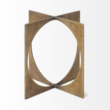 Lima I (Small) 6L x 6W Gold Geometric Decorative Object from Mercana - Luna Furniture