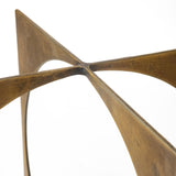 Lima II (Large) 10L x 10W Gold Geometric Decorative Object from Mercana - Luna Furniture