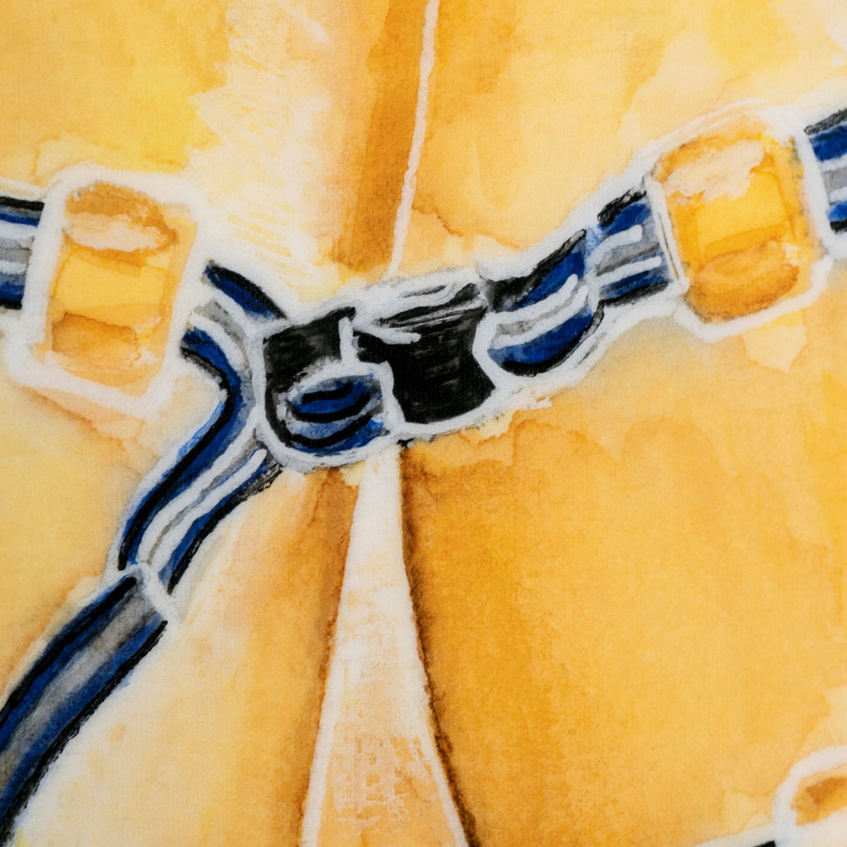 Lifejacket I by Mercana Studio a Hand Embellished Textured Canvas from Mercana - Luna Furniture