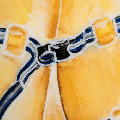 Lifejacket I by Mercana Studio a Hand Embellished Textured Canvas from Mercana - Luna Furniture