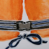 Lifejacket II by Mercana Studio a Hand Embellished Textured Canvas from Mercana - Luna Furniture