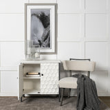 Savannah White Fir Veneer w/ Gray Metal 2-Door Accent Cabinet from Mercana - Luna Furniture