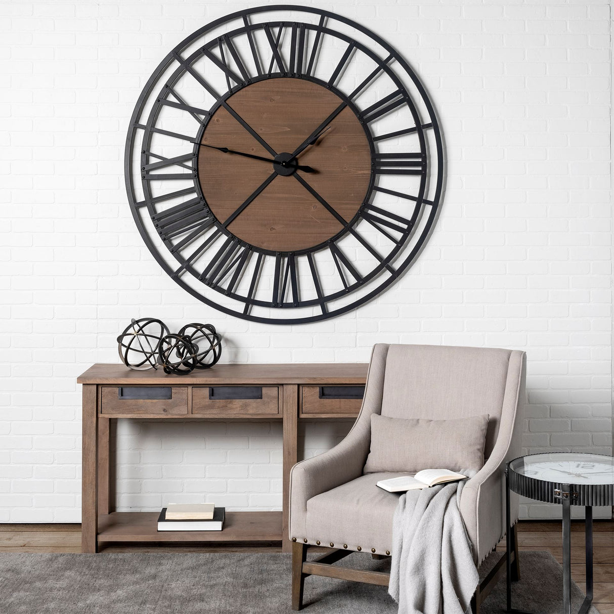 Galenna I (Small) 8L x 8W Black Metal Circular Decorative Orb from Mercana - Luna Furniture