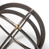 Galenna I (Small) 8L x 8W Black Metal Circular Decorative Orb from Mercana - Luna Furniture
